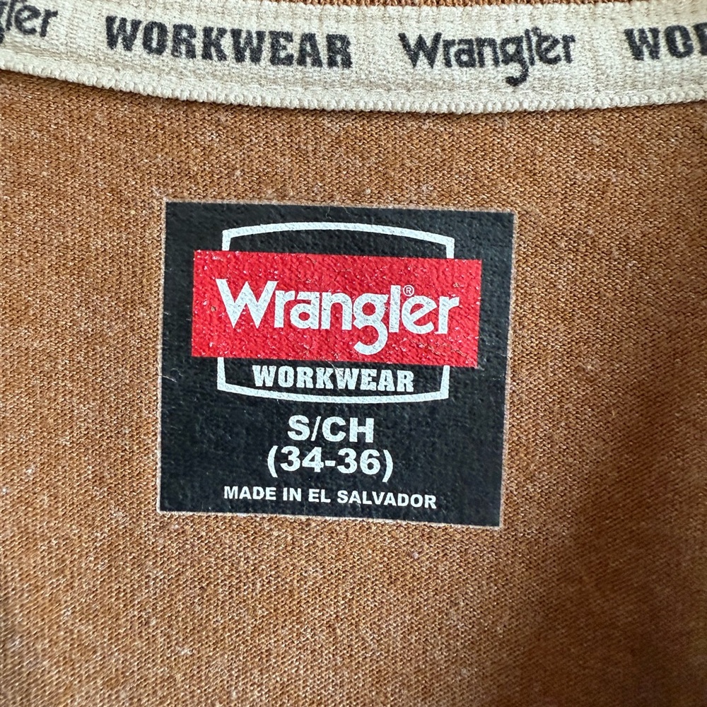 Wrangler Men's Brown Long Sleeve Tee Size Small - Picture 3 of 5